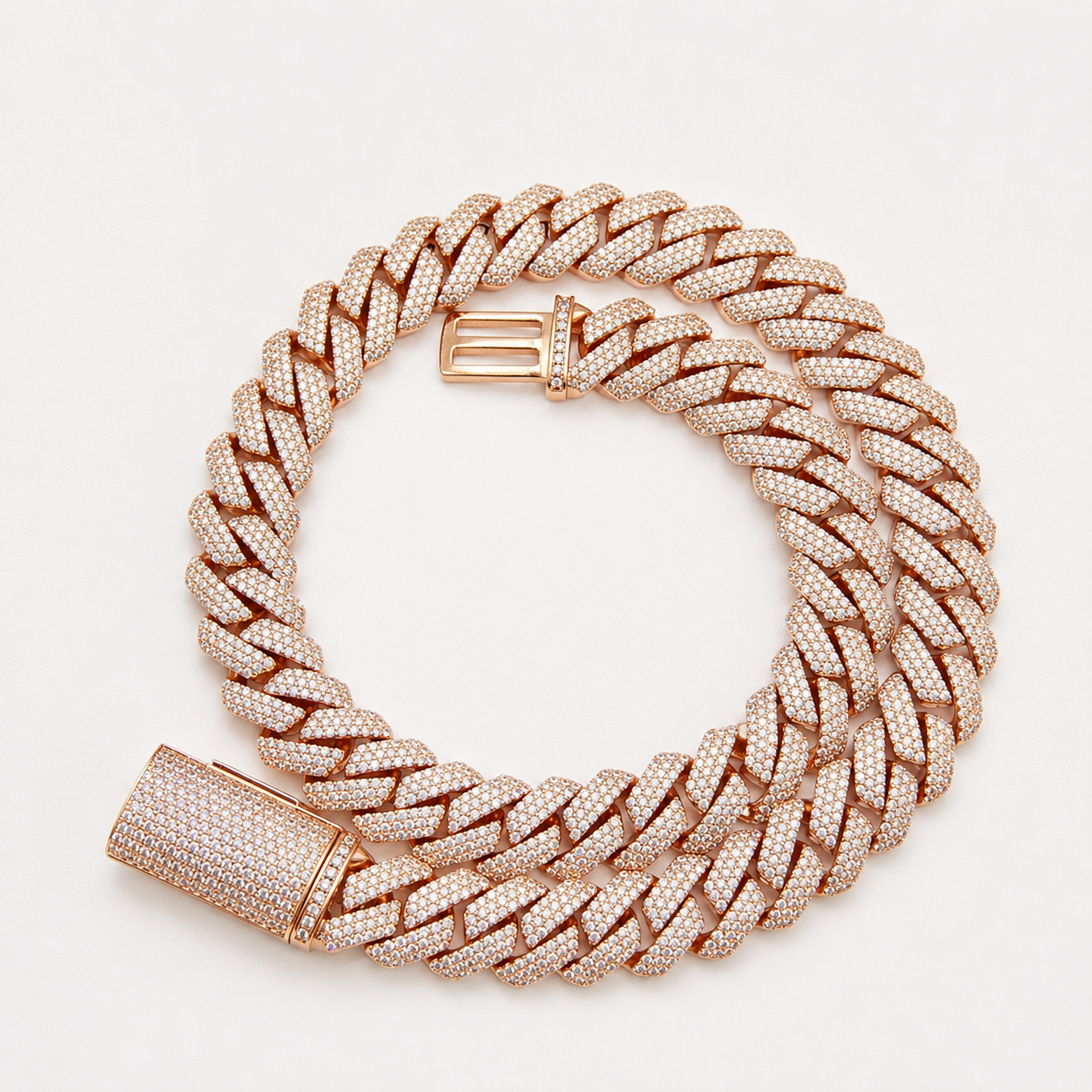 Iced Cuban Chain – Rose Gold