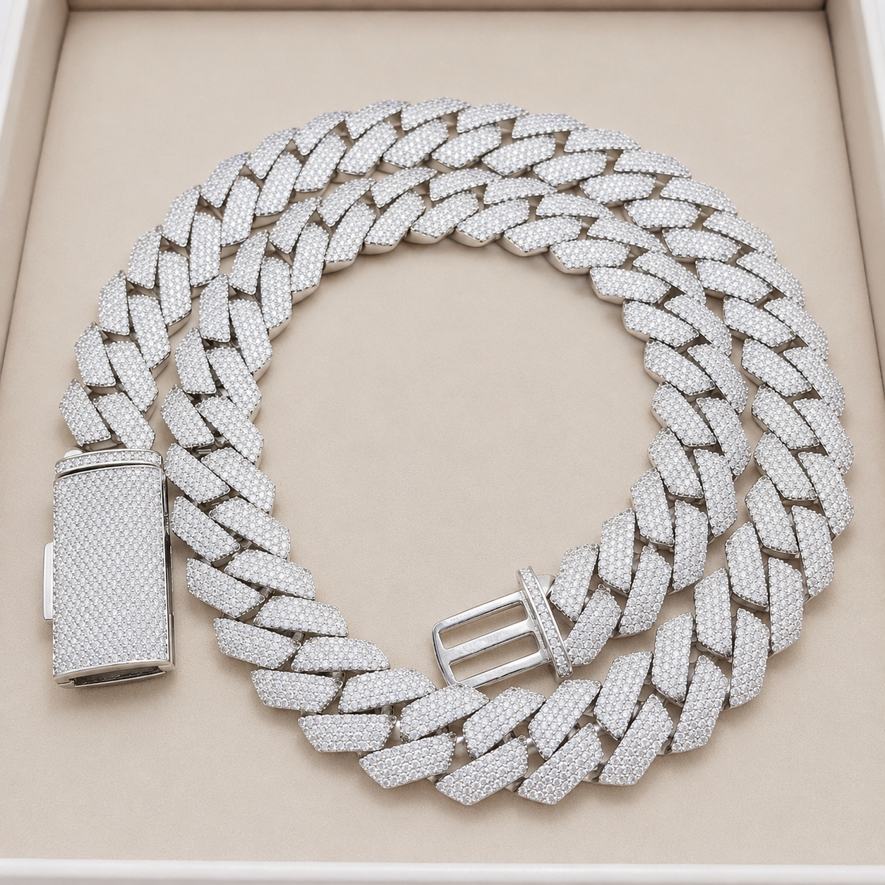 Iced Cuban Chain – Silver