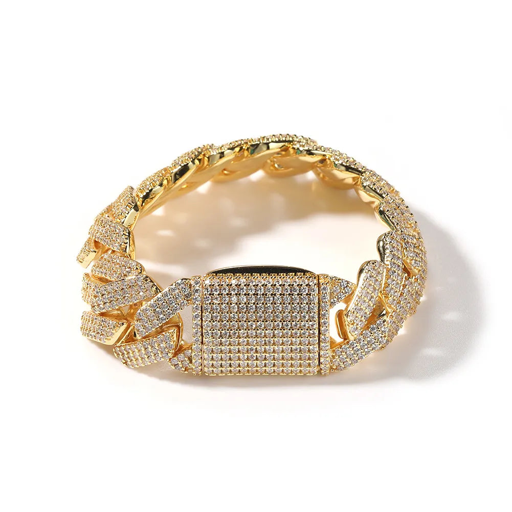 Iced Cuban Bracelet – Gold