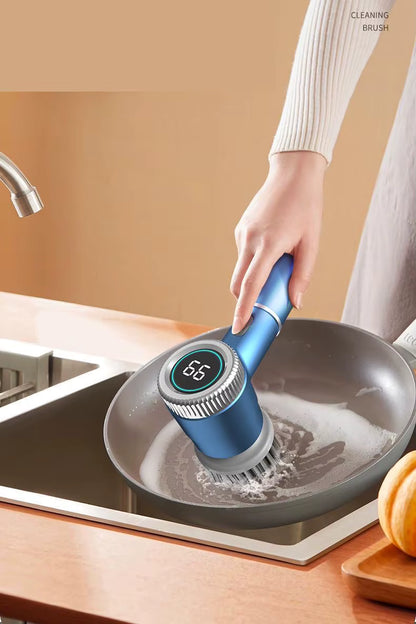 Cordless Electric Cleaning Brush – USB Rechargeable Power Scrubber for Kitchen & Bathroom