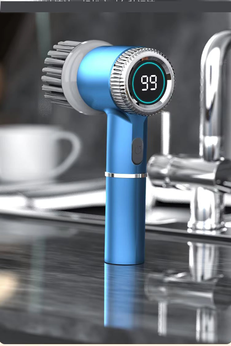 Cordless Electric Cleaning Brush – USB Rechargeable Power Scrubber for Kitchen & Bathroom