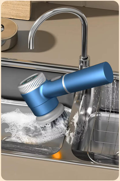 Cordless Electric Cleaning Brush – USB Rechargeable Power Scrubber for Kitchen & Bathroom
