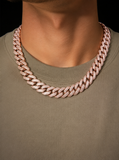 Iced Cuban Chain – Rose Gold