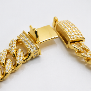 Iced Cuban Bracelet – Gold