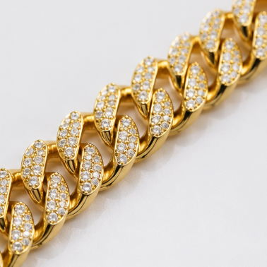 Iced Cuban Bracelet – Gold