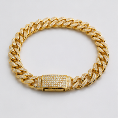 Iced Cuban Bracelet – Gold