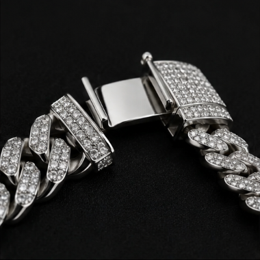 Iced Cuban Bracelet – Silver