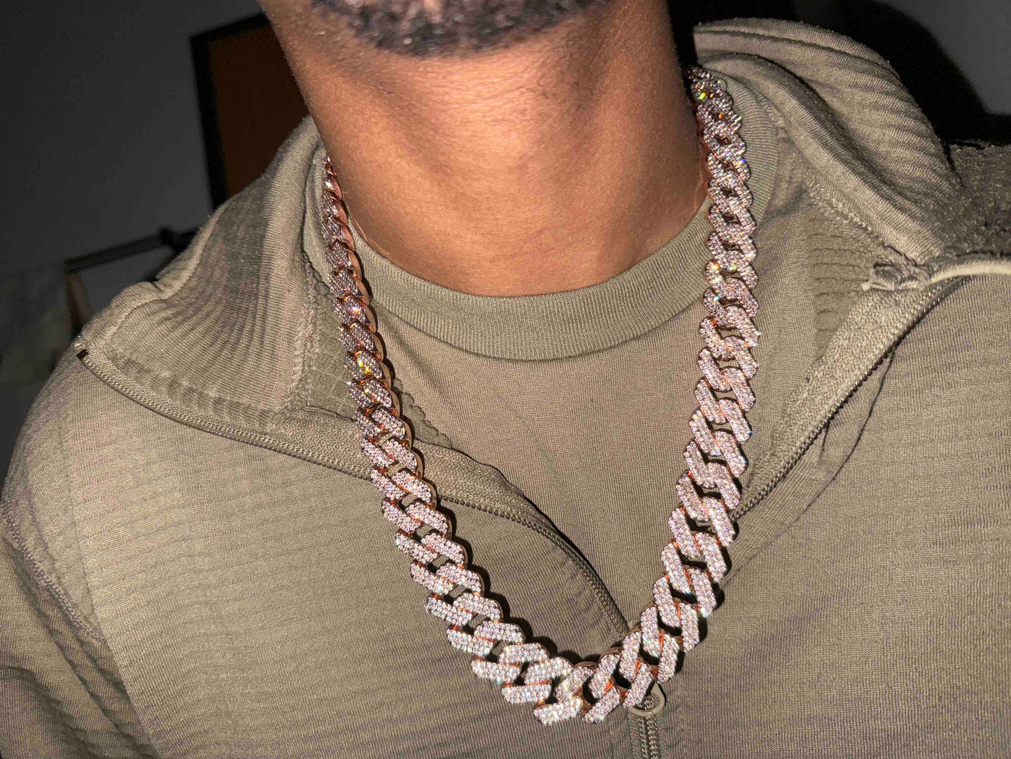Iced Cuban Chain – Rose Gold
