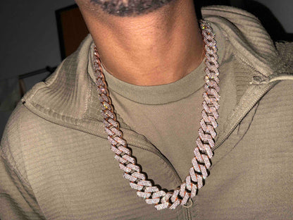 Iced Cuban Chain – Rose Gold